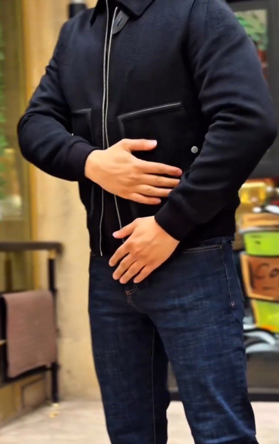 Jacheta piele intoarsa SK0107